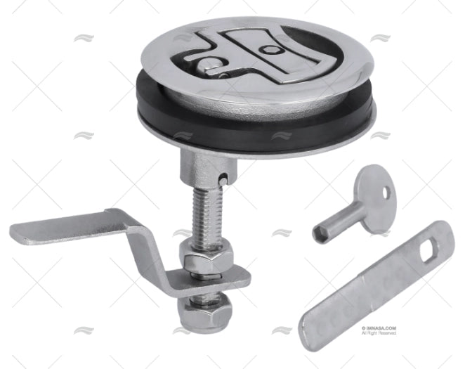 FERMETURE REGLABLE INOX 75mm (5-21mm)CLÉ