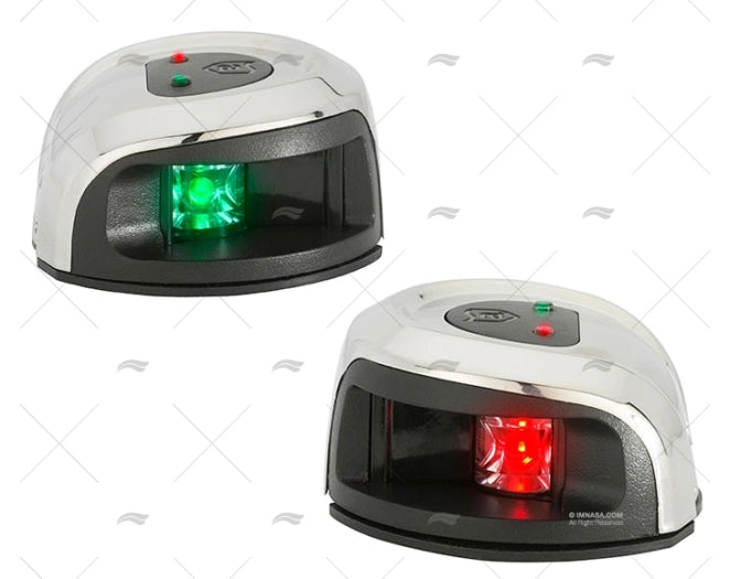 FEU DE NAV OVAL BICOLOR INOX H 1MN ATTWOOD