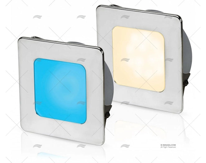 FEU EUROLED 95 SQUARE BLANC CHAUD/BLUE HELLA MARINE