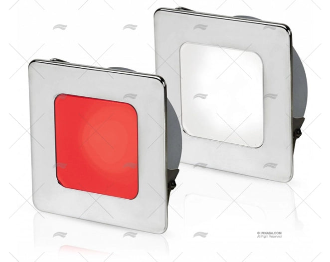 FEU EUROLED 95 SQUARE BLANCHE/ROUGE HELLA MARINE
