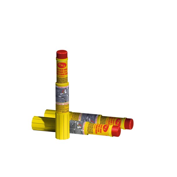 FEUX A MAIN ( FUMIGENES ) Jeu de 3 feux à main rouges