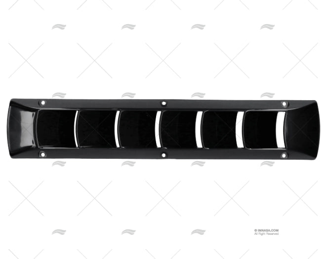 GRILLE PVC NOIR 454mm X 89mm
