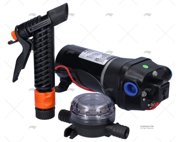 GROUPE D'EAU PRESSION 24V AVEC PISTOLET FLOJET