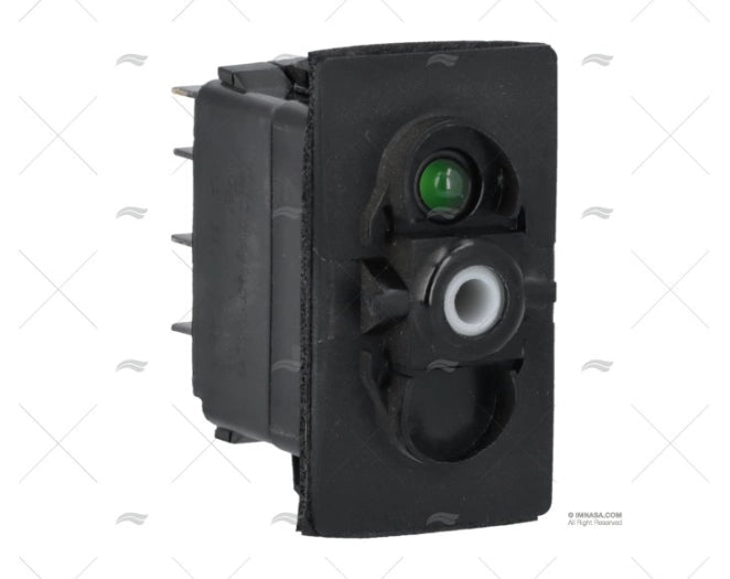 INTER/POUS ON/OFF/ON 24V VERT BIPOLAIRE CARLINGSWITCH