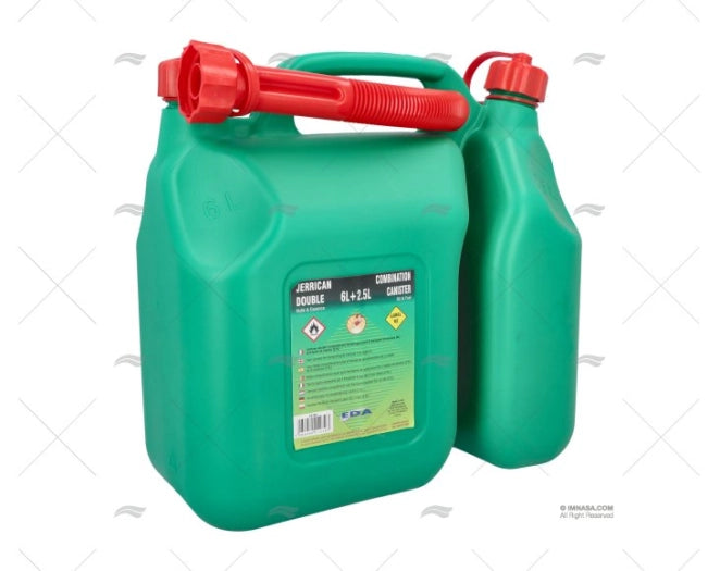 JERRYCAN DOUBLE COMPART. CARBURANT 6+2.5
