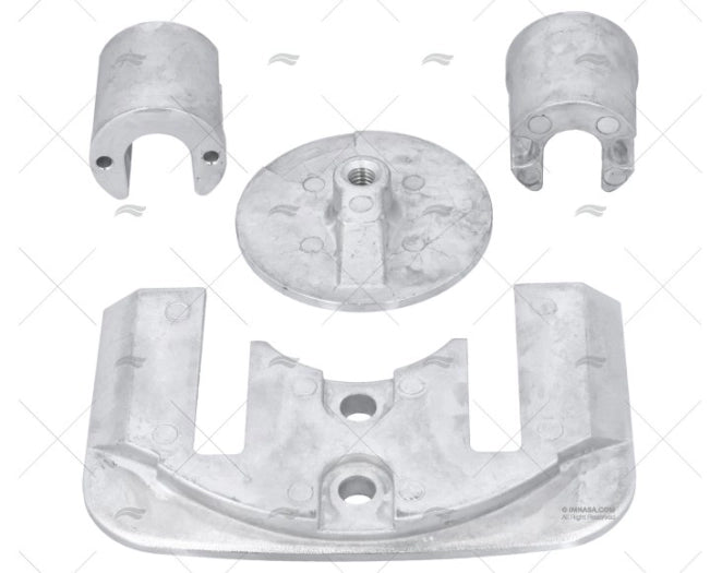 KIT ANODE BRAVO II-III ALUMINIUM S/VIS TECNOSEAL