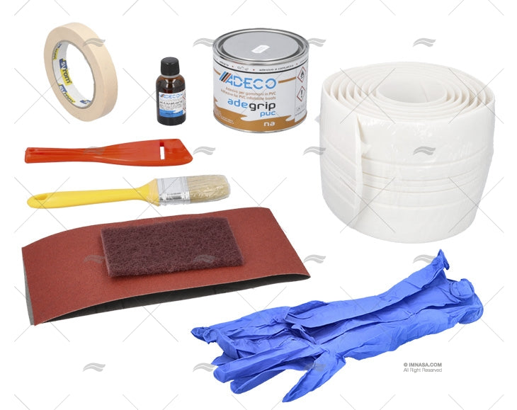 PROTECTION D'ETRAVE  à coller 120CM KIT COMPLET BLANC