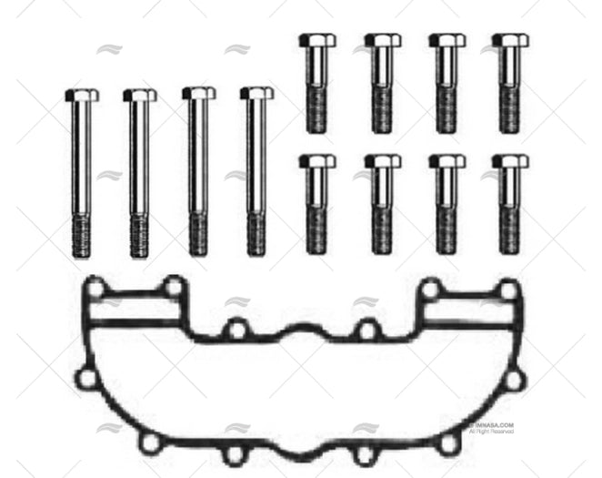 KIT JOINT COLECTEUR MERC 153 CID / VIS BARR MARINE1