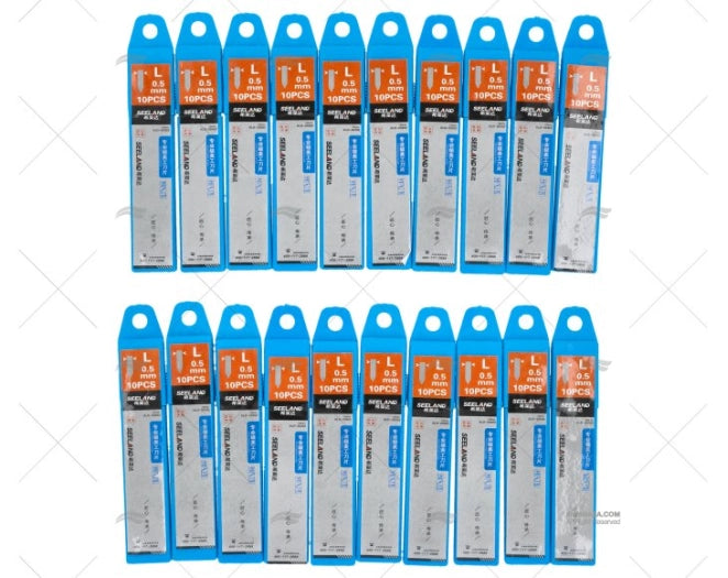 LAMES DE COUPE 0,5mm 200u.