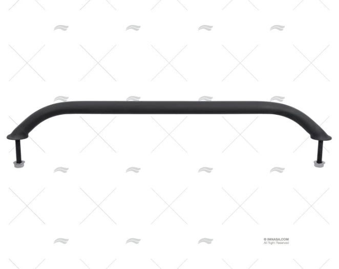 MAIN COURANTE OVALE INOX NOIR 458mm