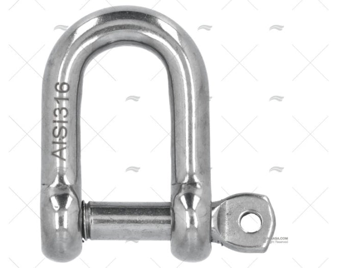 MANILLE DROIT INOX 12mm A/AXE IMPERDIBL