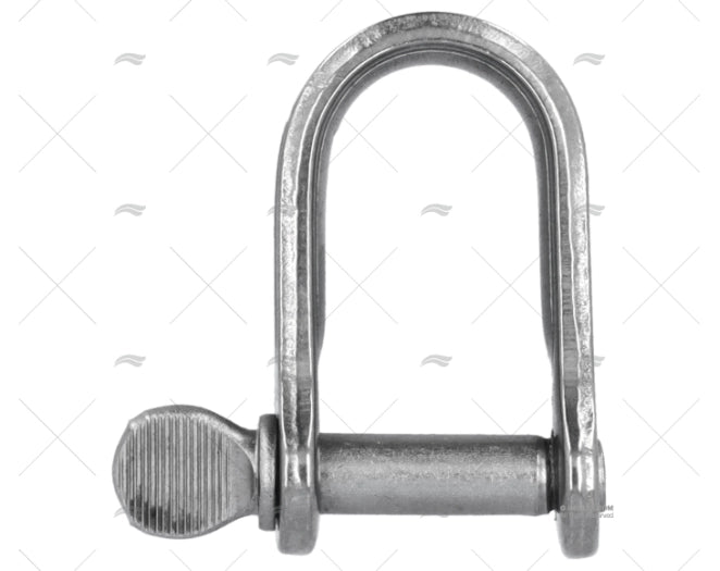 MANILLE PLAT 06mm x 17mm INOX VIADANA