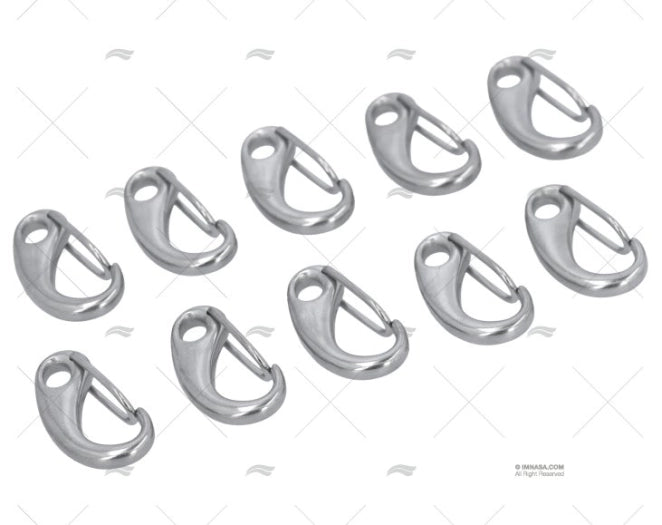 MOUSQUETON INOX 316 30mm (10u)