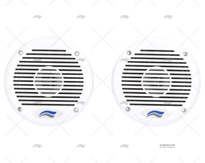PAIRE DE HAUT-PARLEURS BLANC 120W 130MM IMNASA