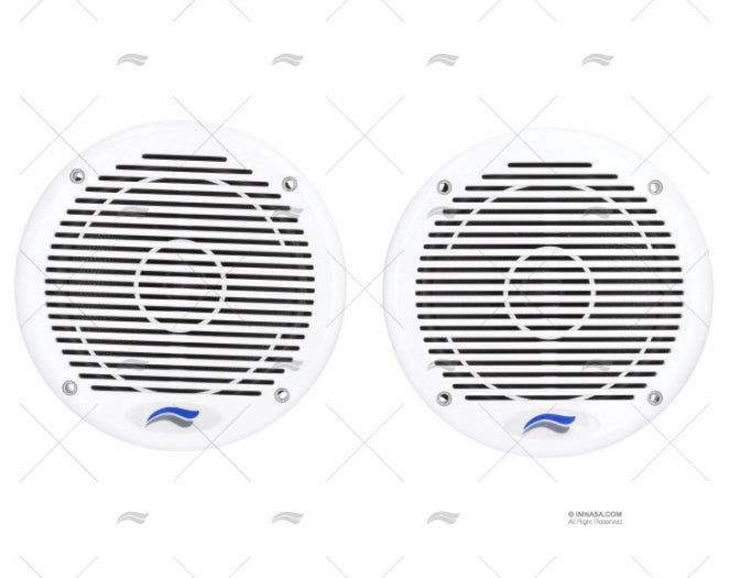 PAIRE DE HAUT-PARLEURS BLANC 80W 165MM IMNASA