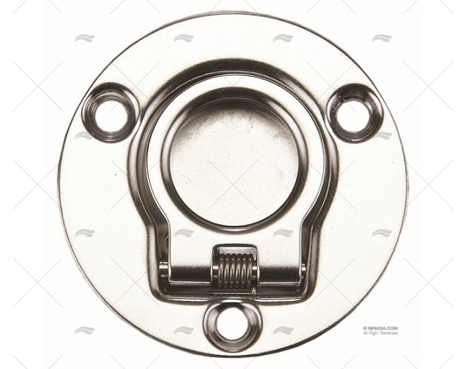 PLATINE ANNEAU ROND INOX