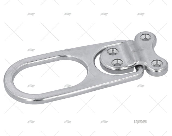 PLATINE A/ANNEAU LONG INOX SS 316 45X45m