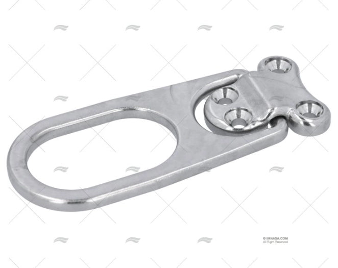 PLATINE A/ANNEAU LONG INOX SS 316 51X51m