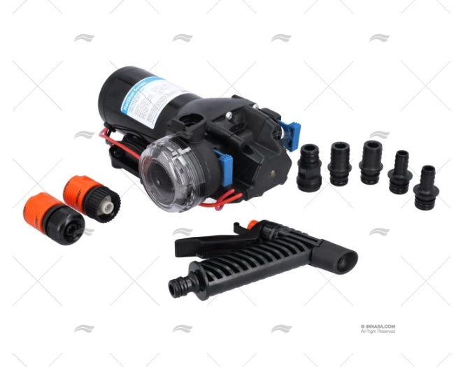 GROUPE D'EAU PRESSION 24V AVEC PISTOLET FLOJET