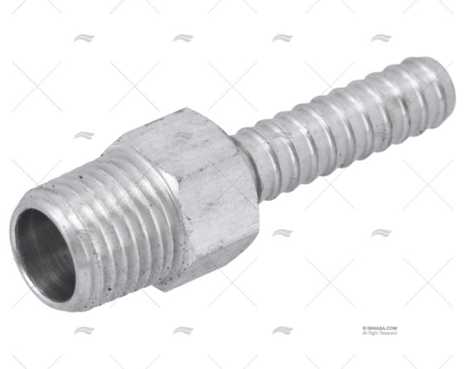 RACCORD ALU TUYAU 1/4" - 1/4"NPT