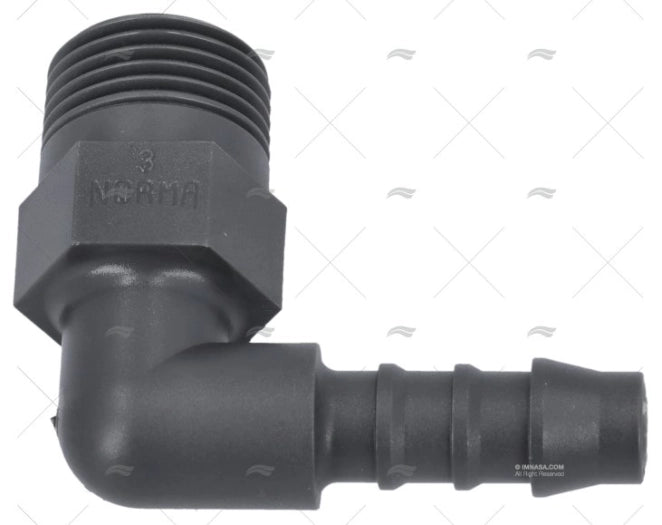 RACORD R3/8" CONEX 8mm PL "L" (4u) NORMA
