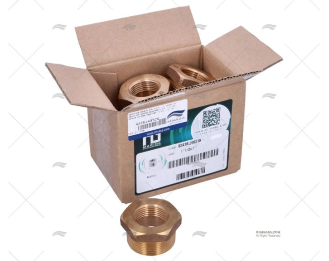 REDUCCION BRONCE MALE/FEM 1"1/2 - 1" (6) GUIDI