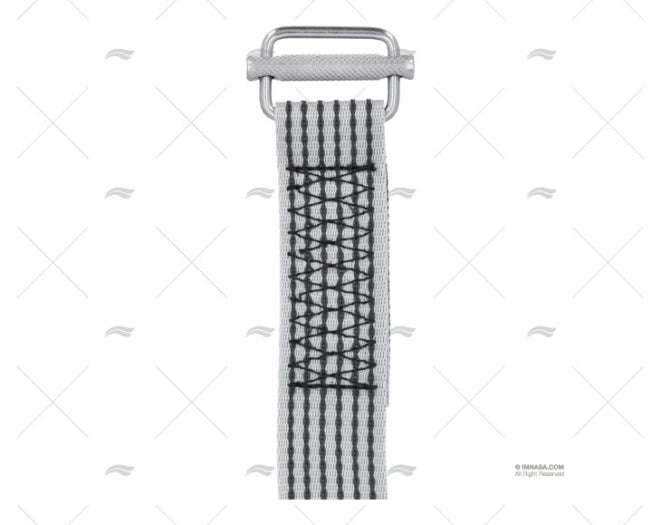 SANGLE COMPLETE 1,5MT GRIS 40mm A/BOUCLE