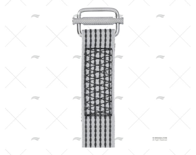 SANGLE COMPLETE 4,5MT GRIS 40mm A/BOUCLE