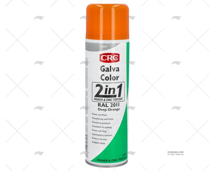 SPRAY GALVA COULEUR RAL2011 ORANGE 500Ml