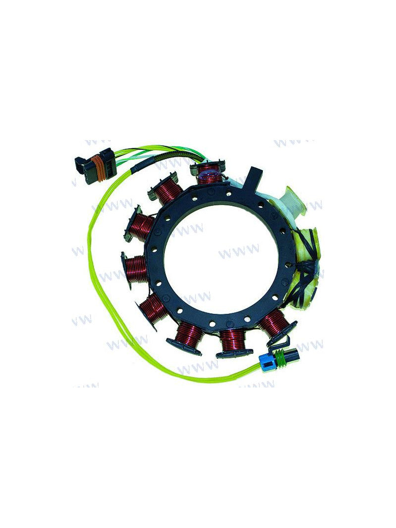 stator pour moteur hors bord 4 temps  démarrage électrique  16 ampères  2 et 3 cylindres  25/30/40cv