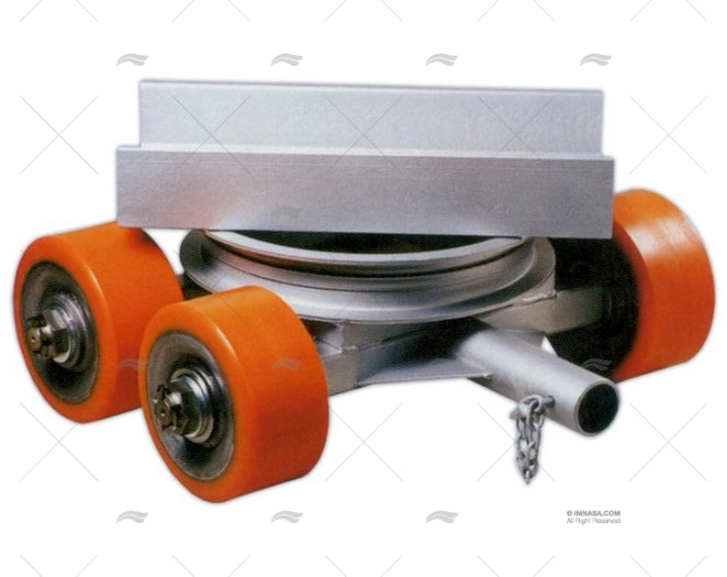 SUPPORT A/DOUBLE ROUE ORIENTABLE 200X60