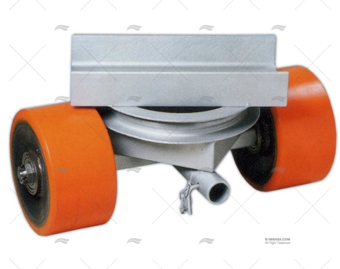 SUPPORT AVEC ROUE ORIENTABLE  200 X 100