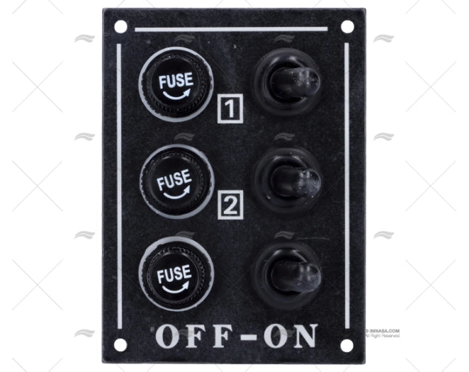 TABLEAU INTERRUPTEUR 3 FUSIBLES