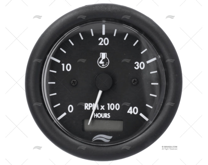 COMPTE-TOURS 4000 RPM-12V BLANC     D.85 IMNASA