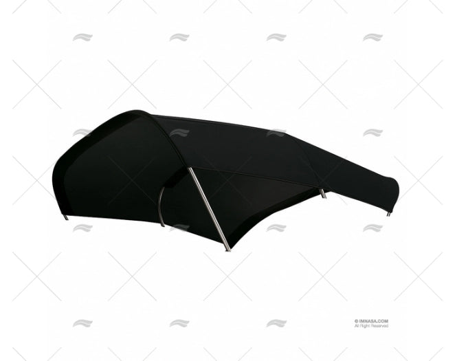 TOILE POUR BIMINI 215 NOIR SPIDER TESSILMARE