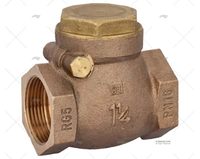 VANNE AVEC COUVERCLE BRONZE 1"1/4 GUIDI