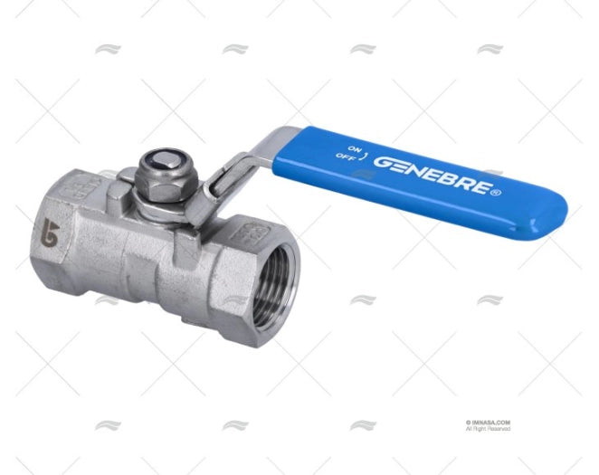 VANNE INOX SIEGE PTFE W/BLOCK 1/2"