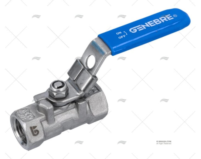 VANNE INOX SIEGE PTFE W/BLOCK 1/4"