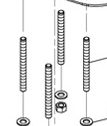 Vis de fixation pour guindeau Lofrans x1 ref 601330