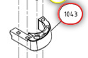 Support stripper pour guindeau Lofrans X1 ref 198007